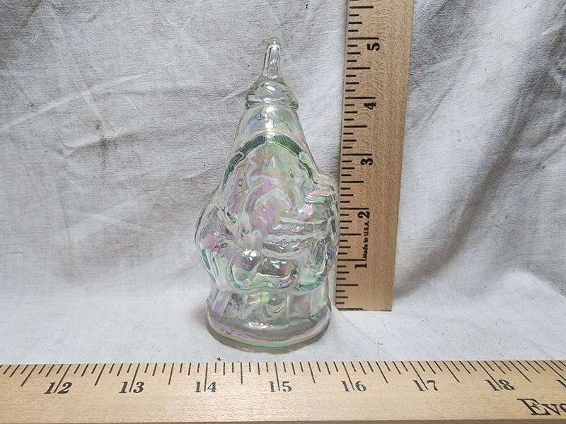 Vintage Handblown Glass Santa Claus Christmas Tree Ornament