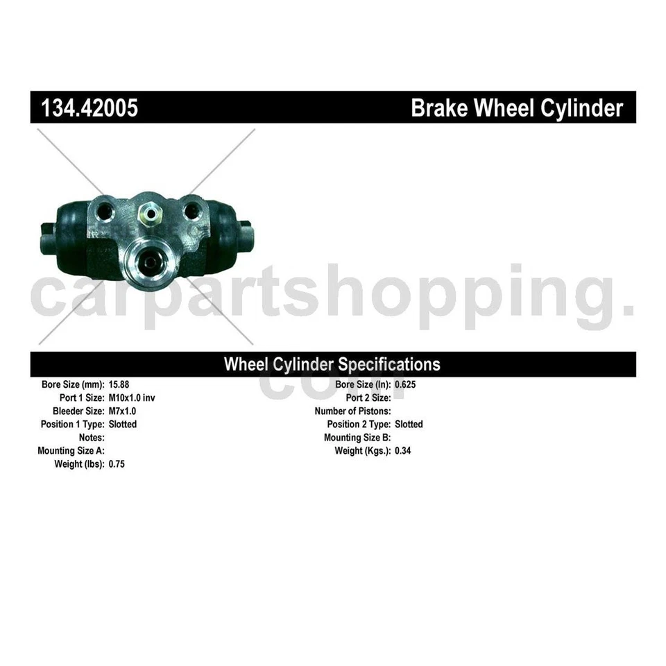 2 Rear Drum Brake Wheel Cylinder Fits 2007 2008 2009 Nissan Tiida_C - Image 3 of 4