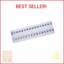 Once-a-Day Monthly Pill Organizer   Large Compartments with Removable Lid for Ea