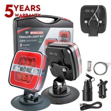 Wireless Trailer Lights, 2 Mounting Options Magnetic Trailer Light for Towing