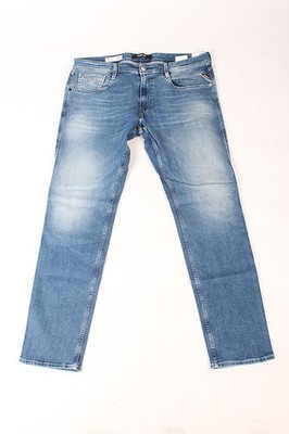 New Replay Men's Jeans M914Y 573 436 009 Anbass, Blue, Slim Fit