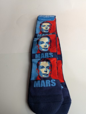 Good Luck Sock - Elon Musk Don't Panic Socks Size 8-13 Shoe Size Adult