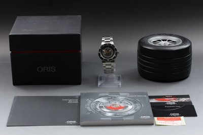 N MINT BOX] ORIS Williams F1 Team 733-7613 Skeleton Engine