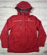 Chick-fil-A Red Hooded Jacket Size Small Oobe Team Style Rain Employee Uniform