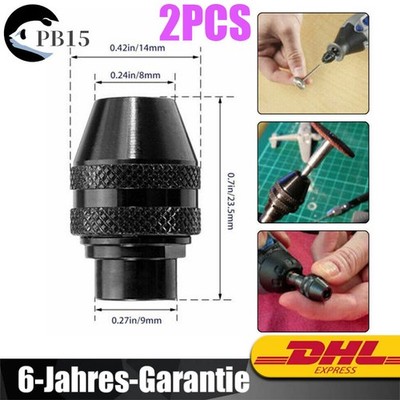2PCS Mini Schnellspann Bohrfutter Für Dremel 4486 4000 3000 7700 770 Spannzangen