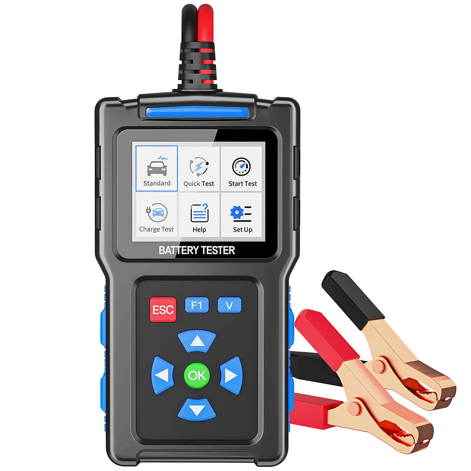 BT300 12V/24V Automotive Battery Tester with 20-2000 CCA Capacity