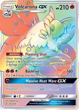 Volcarona GX - 252/236 - Pokemon Cosmic Eclipse Sun & Moon Secret Rare Card NM
