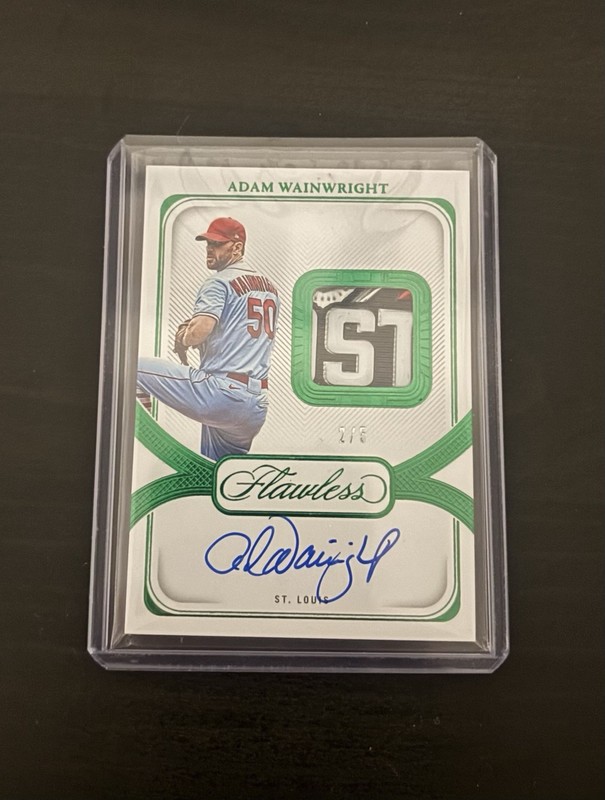 2024 Panini Flawless Adam Wainwright Post Season Patch Auto #ed /5