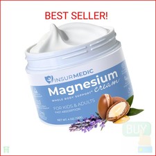 InsurMedic Magnesium Cream for Neuropathy - Nerve Muscle Cramps Body Pain  Bedt