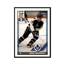 Drake Berehowsky 1991 O-Pee-Chee #70 Toronto Maple Leafs Hockey Card NM