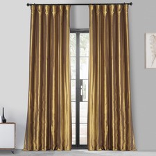 HPD Half Price Drapes Blackout Curtains 50W x 96L Pack of 1 , Golden Spice