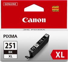Canon CLI-251XL Genuine Black Ink Tank, Compatible with MG6320, IP7220 & MG5420,