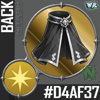 World Zero WZ - COSMETICS - #D4AF37 (GOLD) - BACK