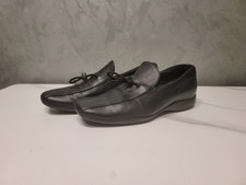 Prada Sport Classic Toggle Loafers Shoes Black Leather Womens Size 37IT/6.5-7 US