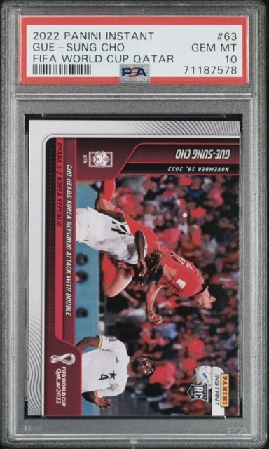 2022 Panini Instant World Cup Gue-Sung Cho #63 RC Rookie PR /488 PSA 10 KOREA