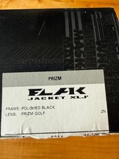 Oakley FLAK JACKET XLJ Polished Black Frame with Prizm Golf Lens barely worn