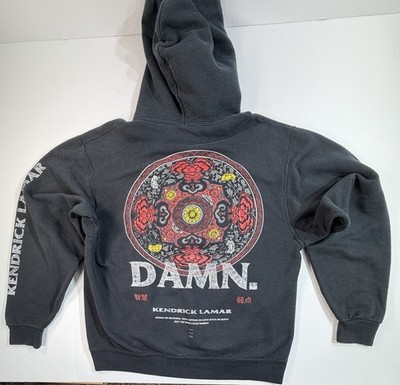 Kendrick Lamar DAMN Tour Hoodie Mens M Black Hip Hop Rap Album