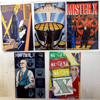 Mister X Lot of 5 #7, 9, 10, 12, 2nd 5 1986 Vortex Comics 1st Print Comic Books