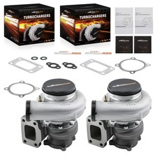 Twin Gt3582r Gt3582 Turbocharger T3 Flange .63ar Turbine Anti-surge 600hp