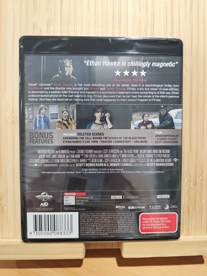 BRAND NEW The Black Phone (4K UHD Blu-Ray, 2021) Movie Ethan Hawke - image 2 of 2