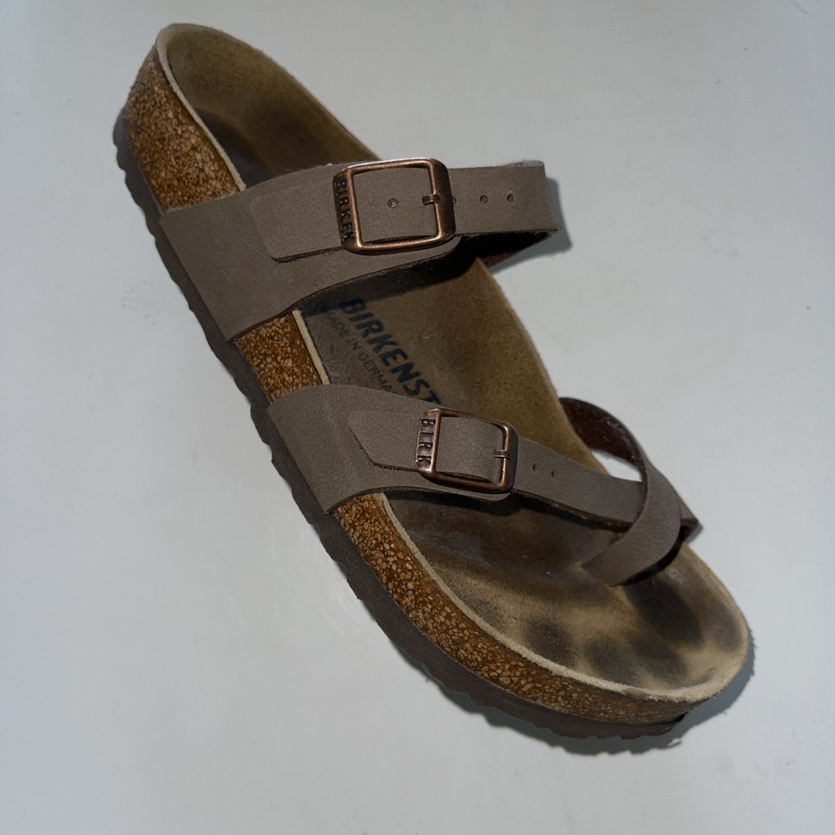 Birkenstock Tan Sandals with Silver Buckles size 12 NWOT Birkenstock Arizona Big Buckle sandcastle nubuck main image 3