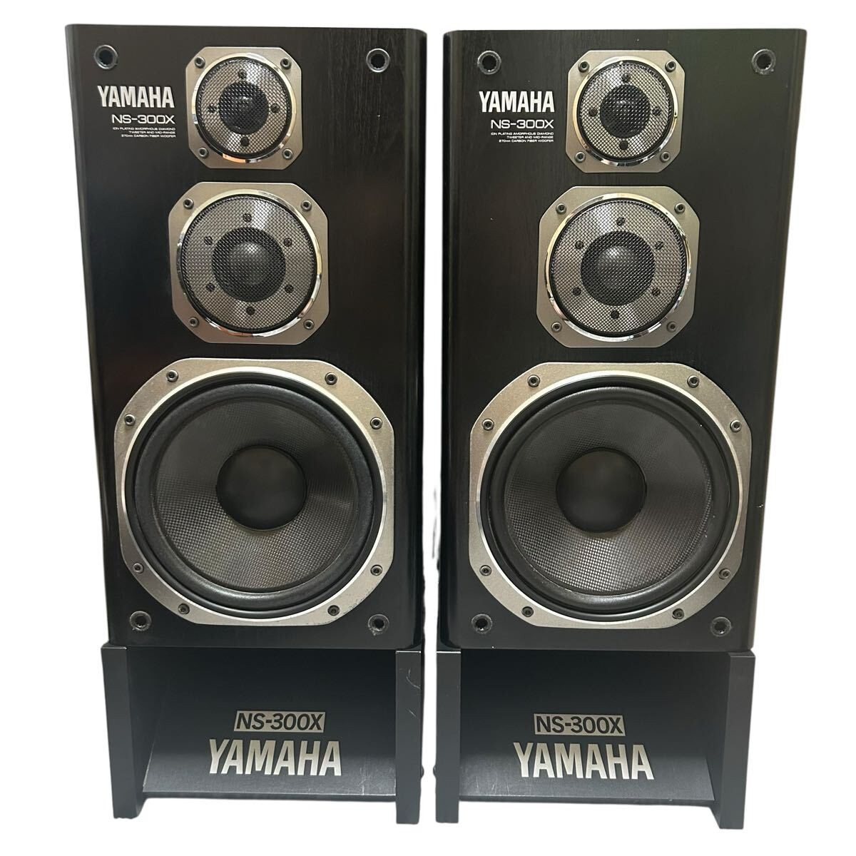 １セットのお値段です。銘機　YAMAHA ヤマハ　NS-300X 専用台付き Yamaha NS-300X 3-Way Loudspeaker System Pair w/ Stand Tested