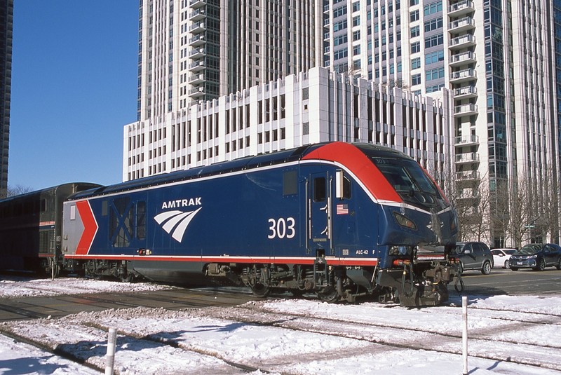 BN ORIGINAL SLIDE AMTK AMTRAK ACL42 CHARGER #303 - CHICAGO IL 2026