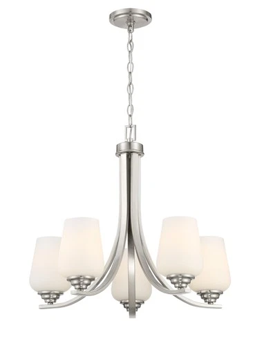 Minka Lavery 4925 Shyloh 5 Light 23"W Vantage Chandelier - Coal - Picture 2 of 3
