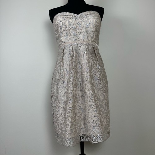 Jenny Yoo Hudson Dress Sandstone ~ 6 - Picture 3 of 14