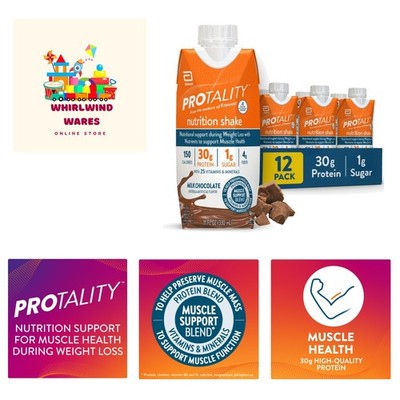 Milk Chocolate Nutrition Shake | 30g Protein, 1g Sugar | Nutrition Support fo...