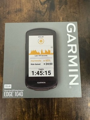 Garmin Edge 1040 Solar GPS Bike Computer Device - Black (010