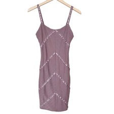 Forever 21 Purple Dress Grommet Detail Sz S