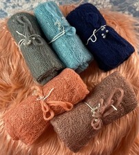 Newborn Wraps Optional Headbands  5 Colors To Choose Prop Swaddle Gifts