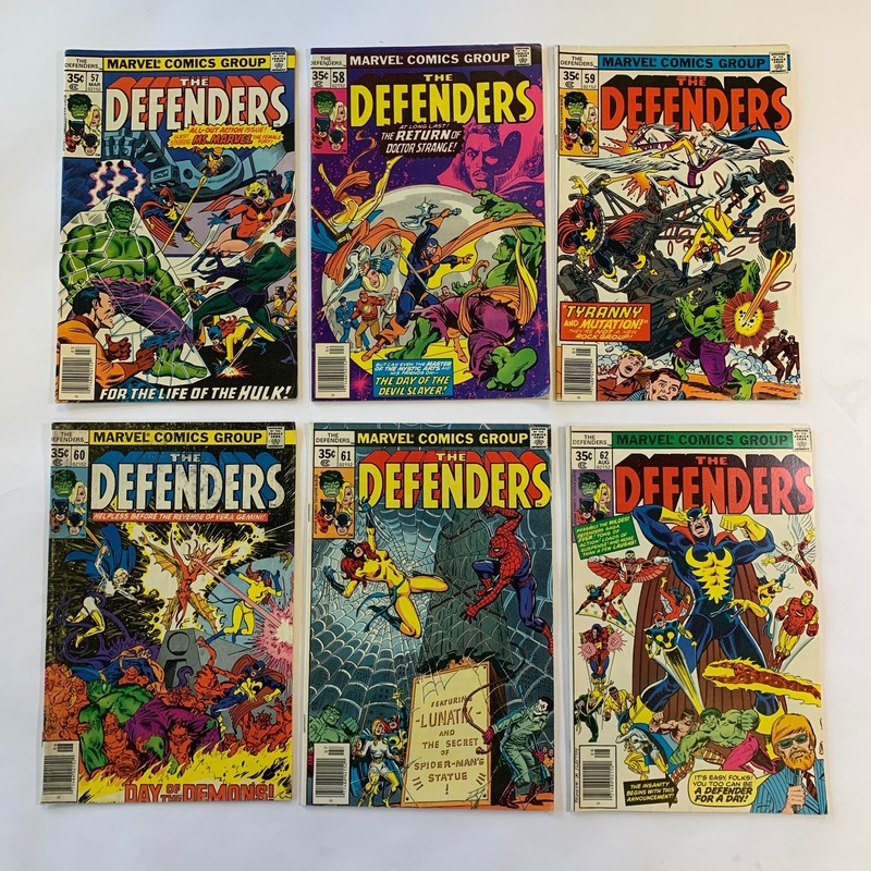 Defenders, Bronze Age Comic Lot! 60 Comic Books! Key Books! Mixed Grade