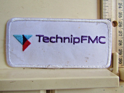 TECHNIP FMC  PATCH  BADGE OIL GAS INDUSTRY PUMPS FLUID CONTROL SYSTEMS used