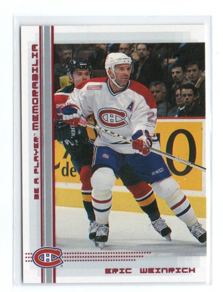 2000-01 Be A Player Memorabilia Ruby /200 Eric Weinrich #320 MONTREAL CANADIENS