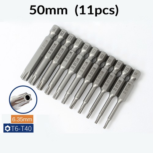 Long Reach Torx Star Hex Security Bit Set Tamper Proof Screwdriver Bit Hole - Picture 10 of 65