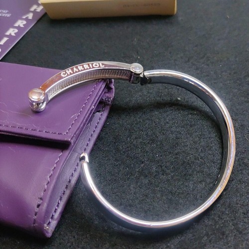 Charriol Sterling Silver 925 Bangle Bracelet Φ7cm 2.75" Japan Used - Picture 6 of 24