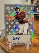 CARL SCHMIDT 2022 Leaf Perfect Game RC Prospect Auto Aggies 🔥📈