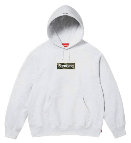 Supreme Box Logo Hooded Sweatshirt Camo Gray Ash FW23 BOGO Hoodie in M