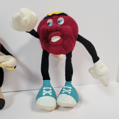1988 California Raisins Applause Bendable Plush Figures Set of 4