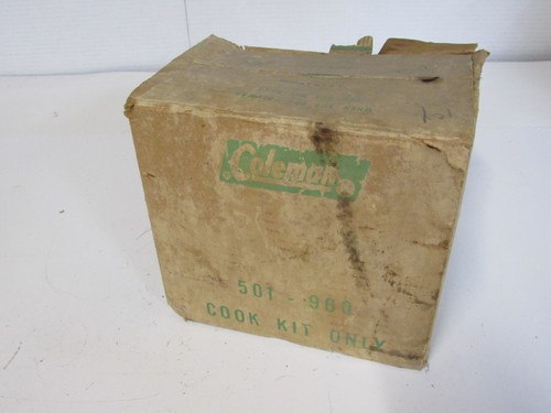 Kit de cocina de aluminio Coleman vintage olla caja original solo #CA - Imagen 2 de 8