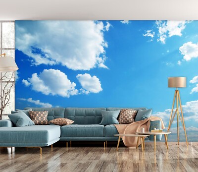 Fond vente décran mural 3D Gentle Clouds ZHUB1816 amovible auto-adhésif Vera