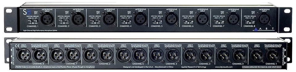 ART S8 Eight Channel Fully Transformer Isolated Mic Splitter - Image 2 of 2