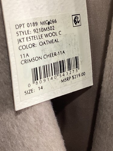 Alex Marie Wool Coat Size 14 - Picture 3 of 5