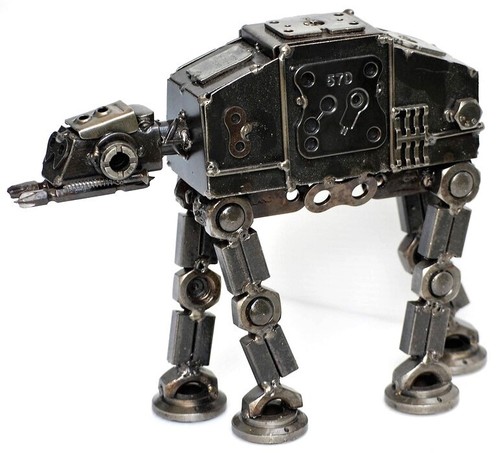 AT-AT, ATST Metal Sculpture, Iron Anniversary gift for him, Retirement day gift - Picture 9 of 19