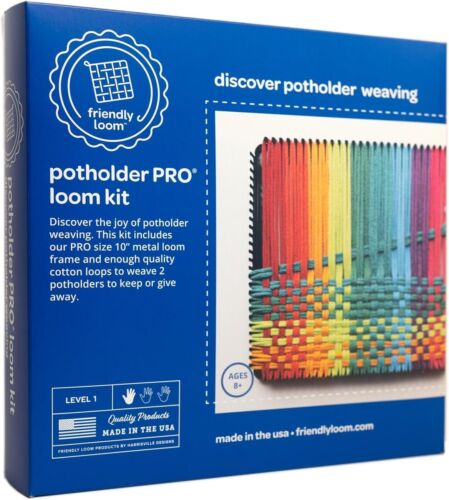 Versatile 10" Metal Potholder Loom Kit - Engage Your Creativity Today! - Picture 3 of 11