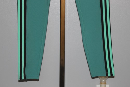 Pop Fit Coastline Leggings Large Black/Jungle Green/Sea Green Pockets USED EX - Picture 4 of 12