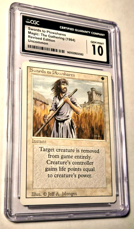 Swords to Plowshares CGC 10 Gem Mint Revised 3rd Ed Uncommon Iconic Vintage MTG - Image 4 of 4