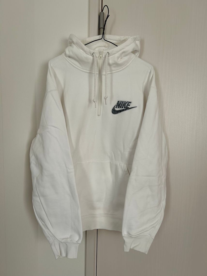 Supreme / Nike Half Zip Hooded Sweatshirt White from Jp | eBay Supreme / Nike Half Zip Hooded Sweatshirt White from Jp | eBay